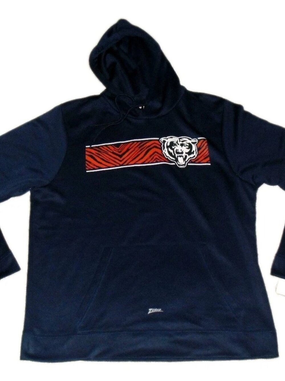 Chicago Bears Zubaz Mens Hoodie Sweatshirt sz. Large New Tags Nfl